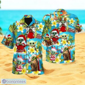Baby Yoda Christmas Hawaiian Shirt For Men Women Christmas Gift Product Photo 1