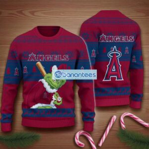 Los Angeles Angels Grinch Stolen Ugly Christmas Sweater MLB Fans Christmas Sweater Holiday Gift Product Photo 1