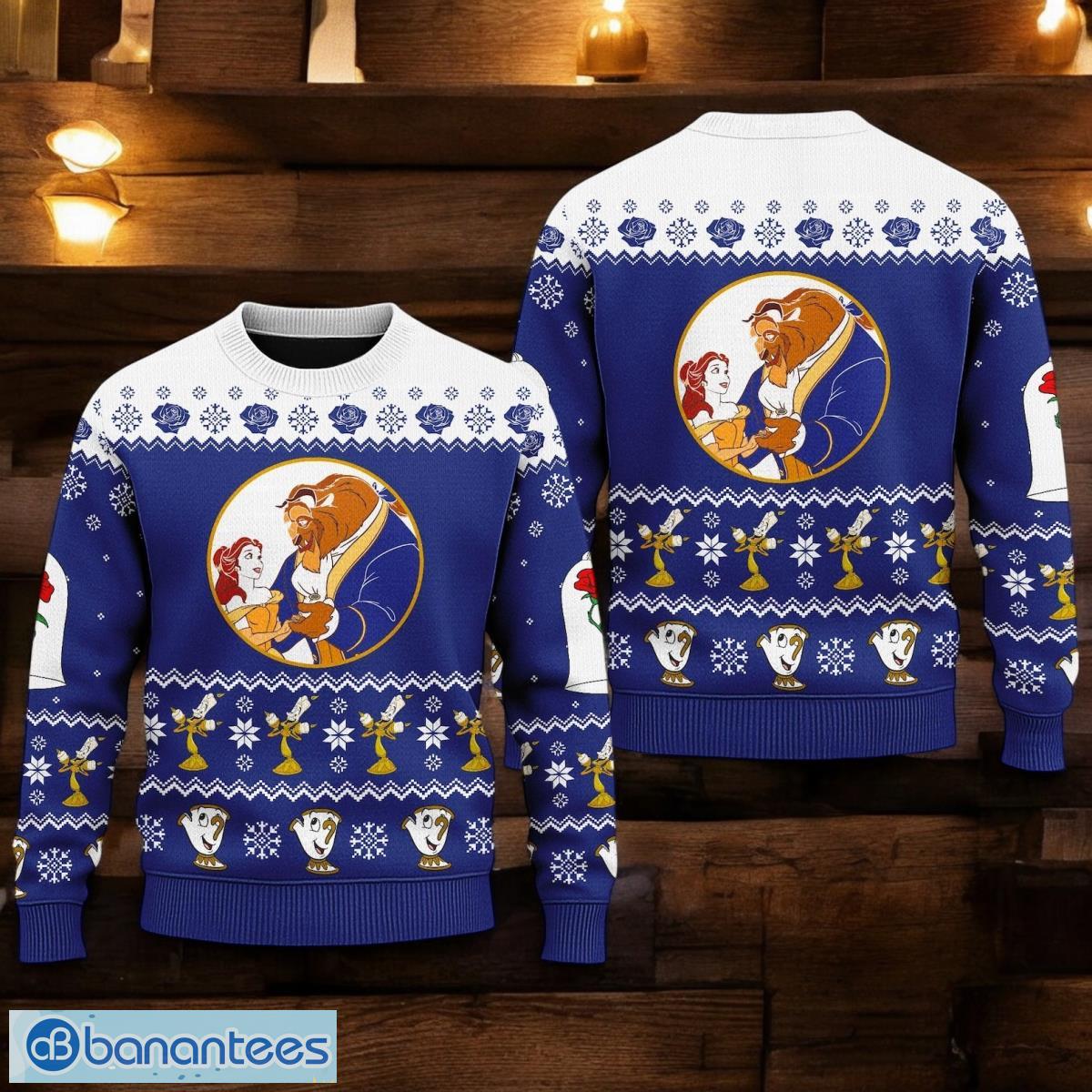 beauty and the beast princess sweater belle princess xmas ugly christmas sweater 3d printed christmas gift for men and women image Beauty and The Beast Princess Sweater Belle Princess Xmas Ugly Christmas Sweater 3D Printed Christmas Gift For Men And Women Product Photo 1