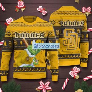 San Diego Padres Grinch Stolen Ugly Christmas Sweater MLB Fans Christmas Sweater Holiday Gift Product Photo 1