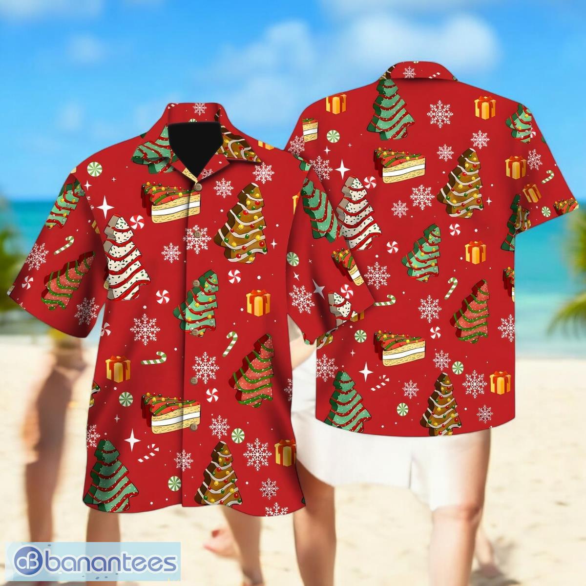 christmas tree cakes hawaiian shirt for men women christmas gift image Christmas Tree Cakes Hawaiian Shirt For Men Women Christmas Gift Product Photo 1
