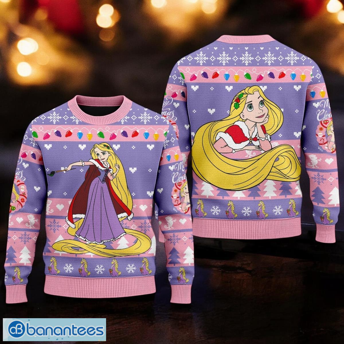 cute rapunzel princess sweater tangled movie xmas ugly christmas sweater 3d printed christmas gift for men and women image Cute Rapunzel Princess Sweater Tangled Movie Xmas Ugly Christmas Sweater 3D Printed Christmas Gift For Men And Women Product Photo 1