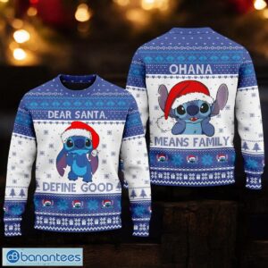 Cute Stitchmas Sweater Dear Santa Define Good Xmas Ugly Christmas Sweater 3D Printed Christmas Gift For Men And Women Product Photo 1