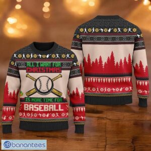 Baseball Sweater Baseball Christmas Ugly Christmas Sweater 3D Printed Christmas Gift For Men And Women Product Photo 1