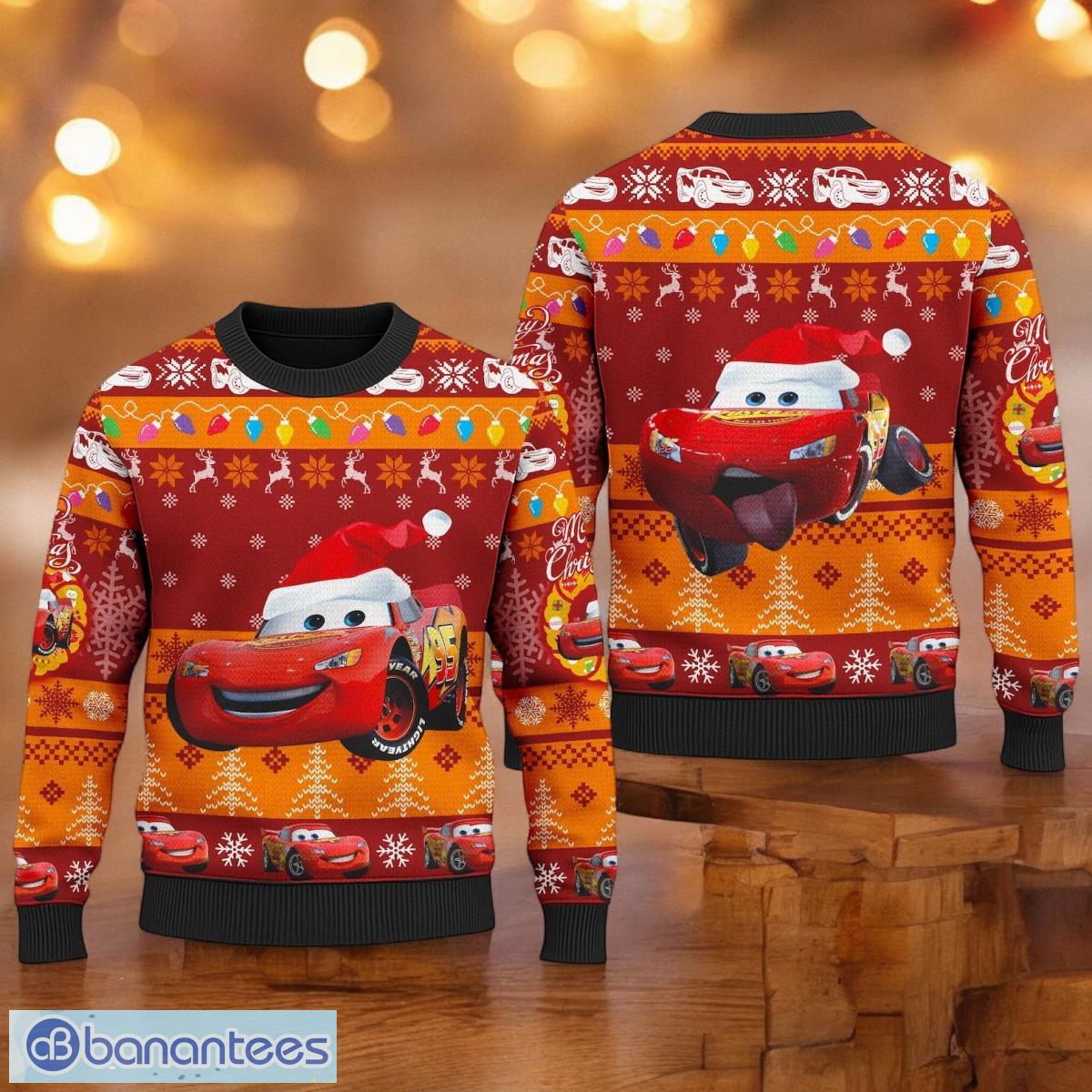 lightnight mcqueen sweater cars movie xmas ugly christmas sweater 3d printed christmas gift for men and women image Lightnight McQueen Sweater Cars Movie Xmas Ugly Christmas Sweater 3D Printed Christmas Gift For Men And Women Product Photo 1