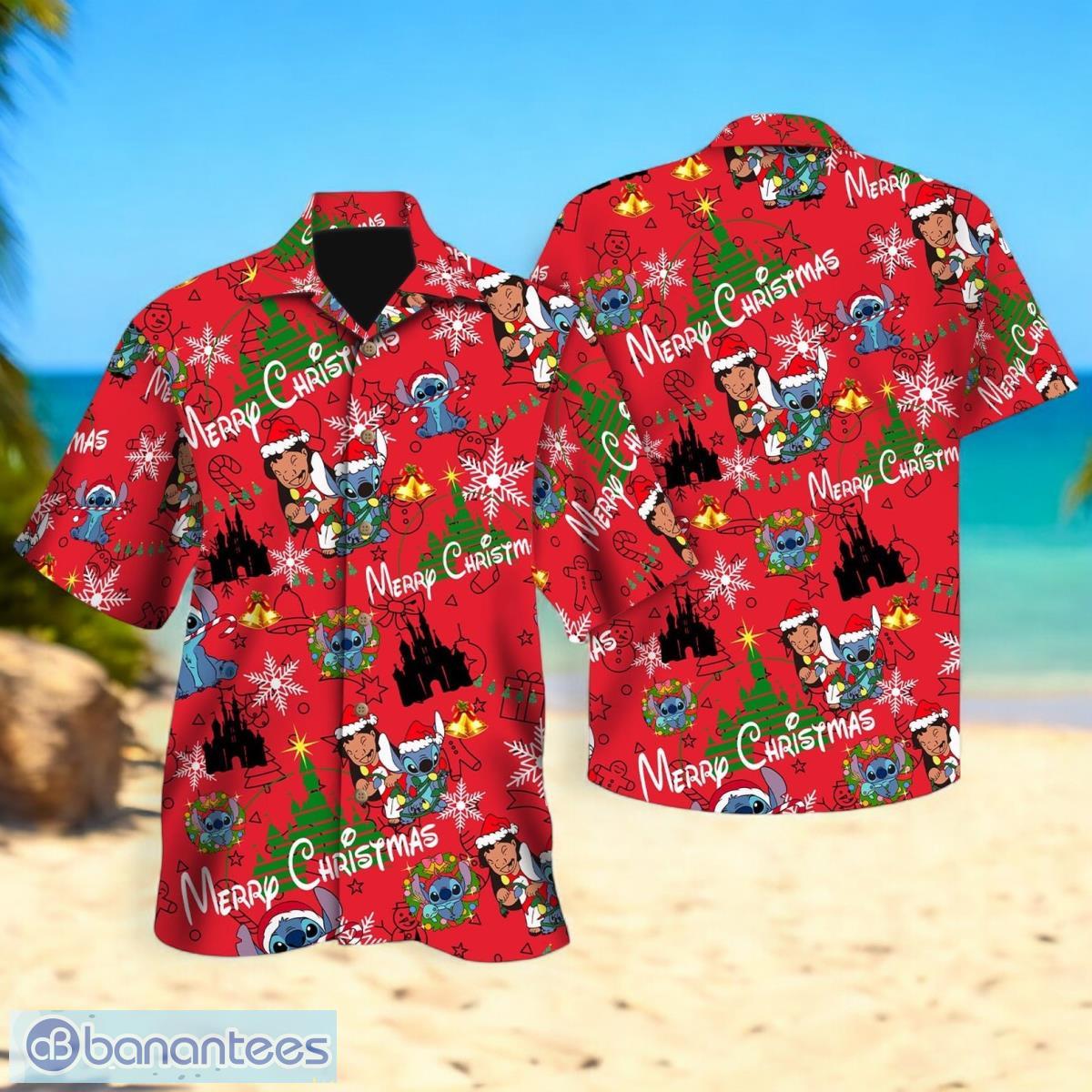 lilo stitch christmas hawaiian shirt for men women christmas gift image Lilo Stitch Christmas Hawaiian Shirt For Men Women Christmas Gift Product Photo 1