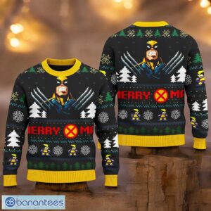 Wolverine Merry Xmas Sweater Wolverine Movie Xmas Ugly Christmas Sweater 3D Printed Christmas Gift For Men And Women Product Photo 1