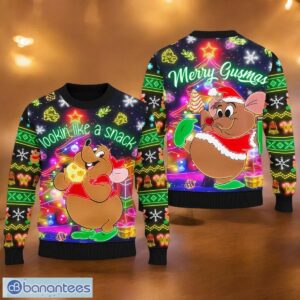 Gus Gus Mouse Ugly Sweater Looking Like A Snack Xmas Ugly Christmas Sweater 3D Printed Christmas Gift For Men And Women Product Photo 1