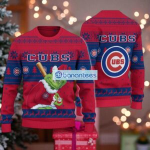Chicago Cubs Grinch Stolen Ugly Christmas Sweater MLB Fans Christmas Sweater Holiday Gift Product Photo 1