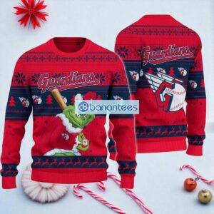 Cleveland Guardians Grinch Stolen Ugly Christmas Sweater MLB Fans Christmas Sweater Holiday Gift Product Photo 1