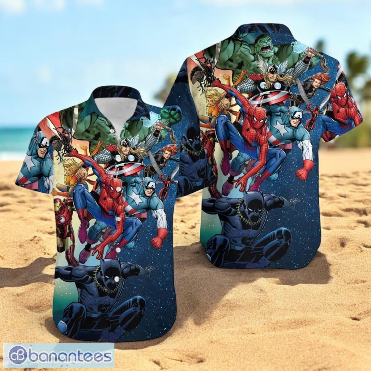 Superhero Team Button-Down Hawaiian Shirt For Men Women Christmas Gift Superhero Team Button-Down Hawaiian Shirt For Men Women Christmas Gift Product Photo 1