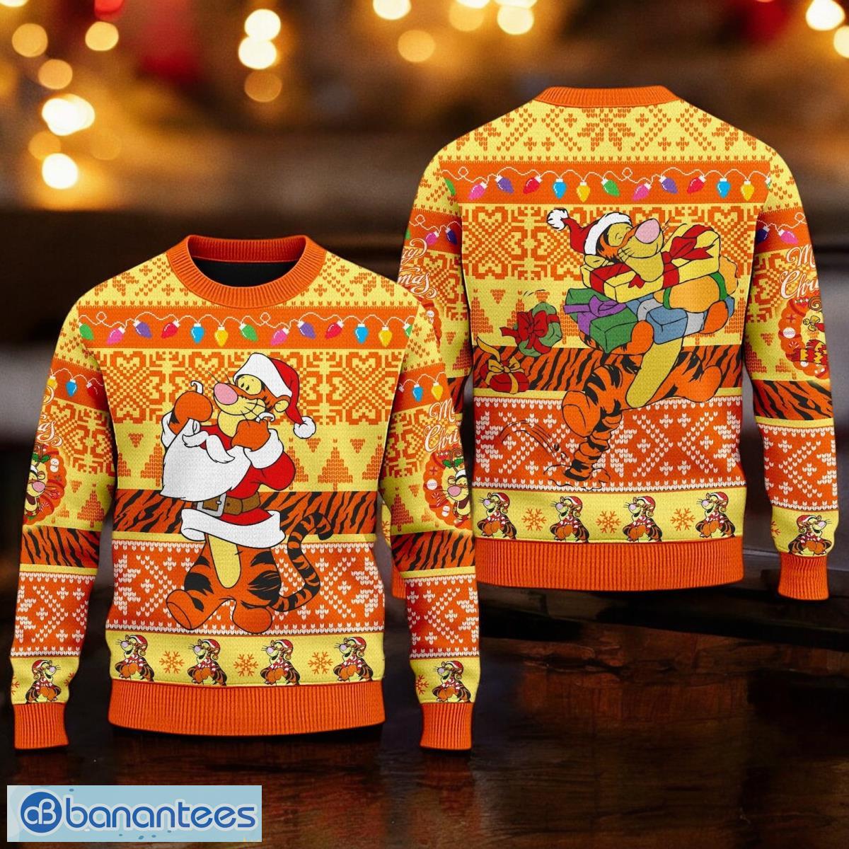 tigger sweater winnie the pooh xmas ugly christmas sweater 3d printed christmas gift for men and women image Tigger Sweater Winnie The Pooh Xmas Ugly Christmas Sweater 3D Printed Christmas Gift For Men And Women Product Photo 1
