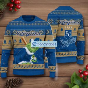 Kansas City Royals Grinch Stolen Ugly Christmas Sweater MLB Fans Christmas Sweater Holiday Gift Product Photo 1