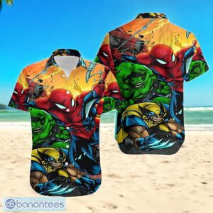 Spiderman Hulk Wolverine Hawaiian Shirt For Men Women Christmas Gift Product Photo 1