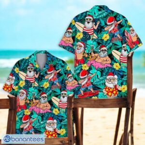 Tropical Santa Aloha Christmas Hawaiian Shirt For Men Women Christmas Gift Product Photo 1
