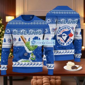 Toronto Blue Jays Grinch Stolen Ugly Christmas Sweater MLB Fans Christmas Sweater Holiday Gift Product Photo 1