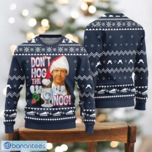 Christmas Vacation Movie Ugly Sweater Funny Clark Griswold Navy Sweater Product Photo 1