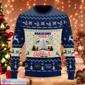 Retro Nakatomi Plaza Ugly Christmas Sweater Party 1988 Xmas 3D Sweater Product Photo 1