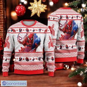 Christmas Spider-Man Ugly Sweater Spiderman Holiday Sweater Product Photo 1