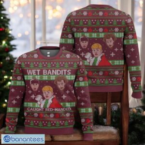 Christmas Home Alone Ugly Sweater Wet Bandits Caught Red-handed Xmas Sweater Product Photo 1
