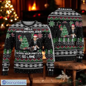 The Office Christmas Ugly Sweater Xmas TV Show Sweater Santa Michael Scott Xmas Sweater Product Photo 1