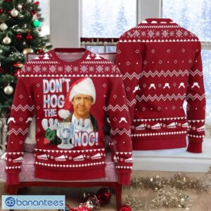 Christmas Vacation Movie Ugly Sweater Funny Clark Griswold Red Sweater Product Photo 1