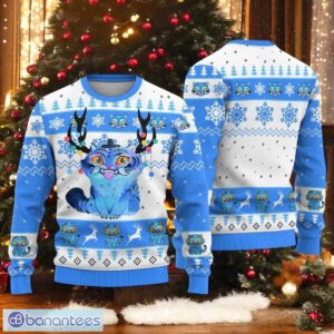 Blue Tiger Christmas Ugly Sweater Cute Tiger Xmas Sweater Kpop Christmas Sweater Product Photo 1