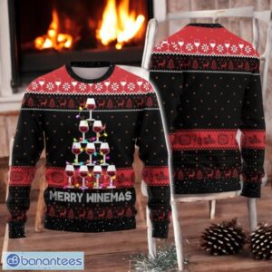 Christmas Wine Lovers Ugly Sweater Merry Winemas Xmas Sweater Product Photo 1