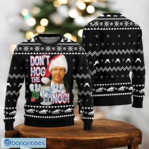 Christmas Vacation Movie Ugly Sweater Funny Clark Griswold Black Sweater Product Photo 1