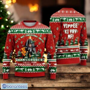 Die Hard Christmas Ugly Sweater Nakatomi Plaza Men Women Sweater Funny 80s Movie 3D Sweater Product Photo 1