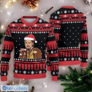 Leonardo DiCaprio Christmas Ugly Sweater Santa Leonardo 3D Sweater Product Photo 1