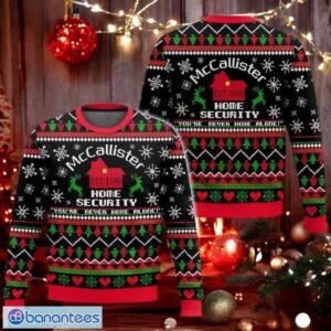 McCallister Home Security Christmas Ugly Sweater Kevin McCallister Wet Bandits Sweater Product Photo 1