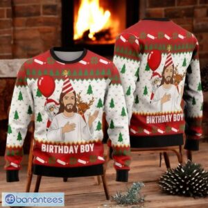 Funny Jesus Birthday Boy Christmas Sweater Product Photo 1
