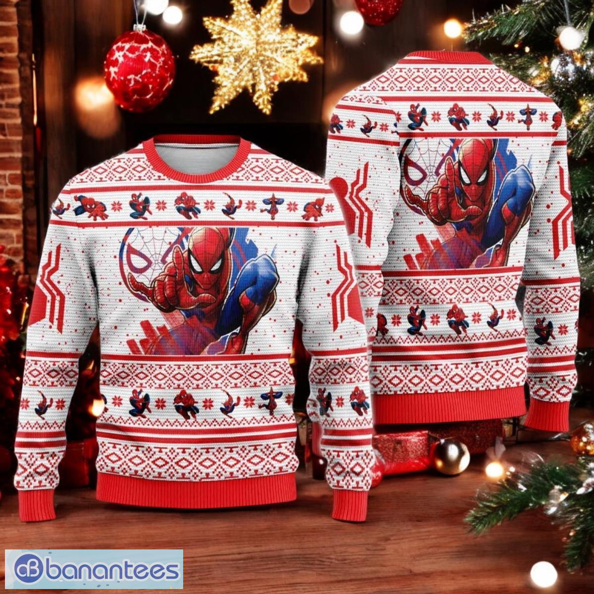 Stunning Spider Man Ugly Christmas Sweater Images