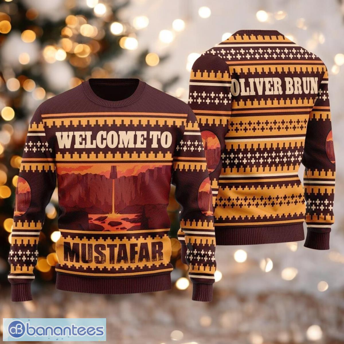 christmas star wars mustafar ugly sweater personalized star wars galaxy shirt image Christmas Star Wars Mustafar Ugly Sweater Personalized Star Wars Galaxy Shirt Product Photo 1