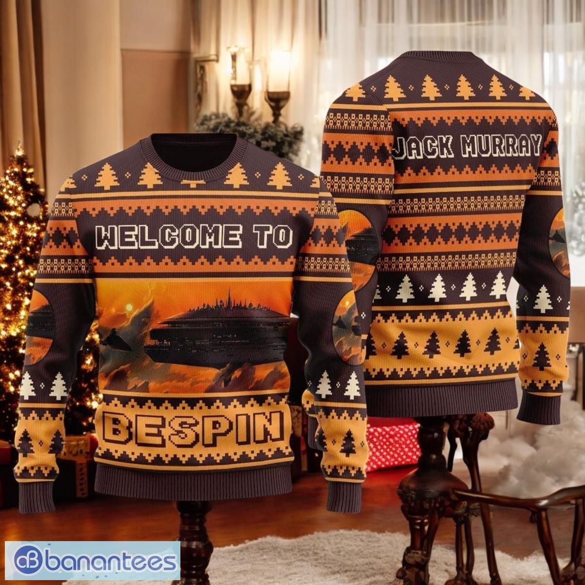 christmas star wars planet ugly sweater bespin shirt image Christmas Star Wars Planet Ugly Sweater Bespin Shirt Product Photo 1