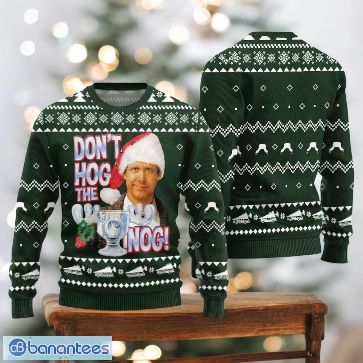 christmas vacation movie ugly sweater funny clark griswold green sweater image Christmas Vacation Movie Ugly Sweater Funny Clark Griswold Green Sweater Product Photo 1