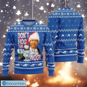 Christmas Vacation Movie Ugly Sweater Funny Clark Griswold Blue Sweater Product Photo 1