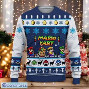 Christmas Mario Kart Ugly Sweater Super Mario Bros Sweater Funny Christmas Game Sweater