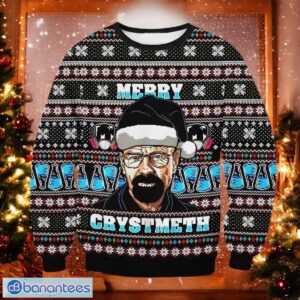 Christmas Breaking Bad Ugly Sweater Merry Crystmeth Christmas Sweater Product Photo 1