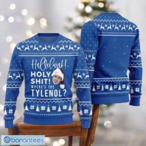 National Lampoons Christmas Vacation Sweater Funny Quote Blue Sweater Product Photo 1