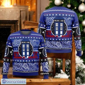 Christmas Doctor Who Ugly Sweater Polix Box Xmas Sweater Wibbly Wobbly Product Photo 1